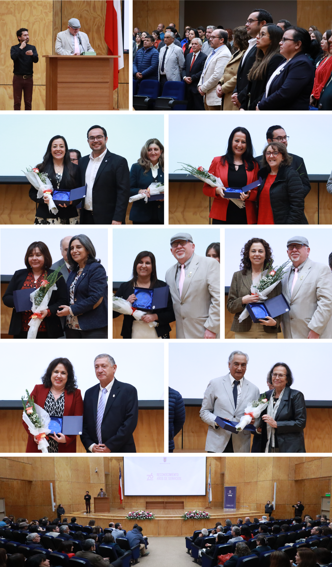 Ceremonia reconocimiento años de servicio